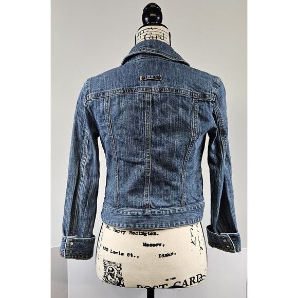 Anne Taylor Loft Jean /‎ Denim Jacket Women Size 0 - Picture 6 of 6